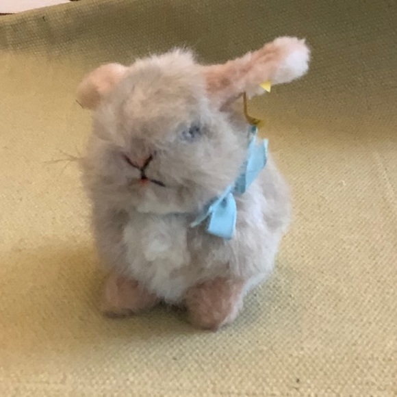 Steiff Vintage Germany Mini- Rabbit with Tag- 5”- Mohair - Picture 3 of 8